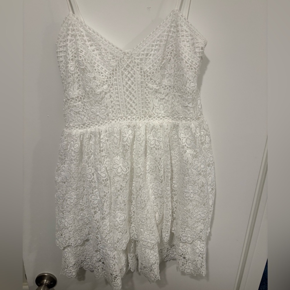 Altar'd State White Lace Cami Dress